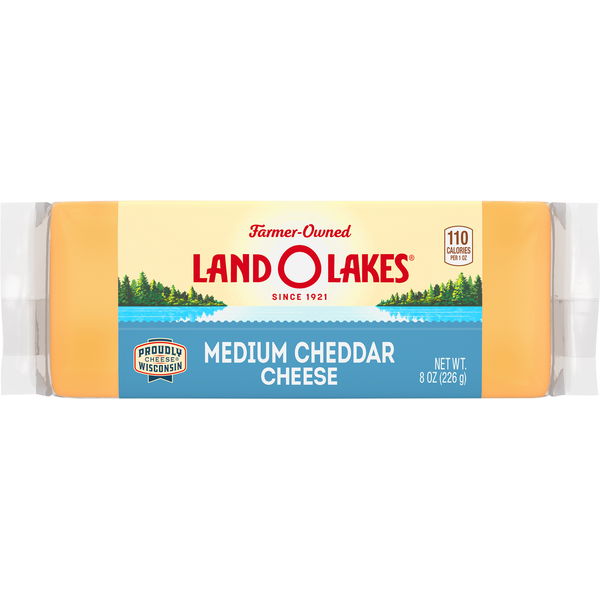 Specialty Cheeses Land O Lakes Medium Cheddar Cheese hero