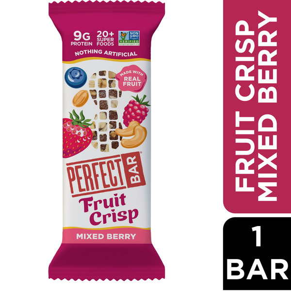 Protein & Meal Replacements Perfect Snacks Crispy Mixed Berry Nut Butter Protein Bar, Gluten-Free hero