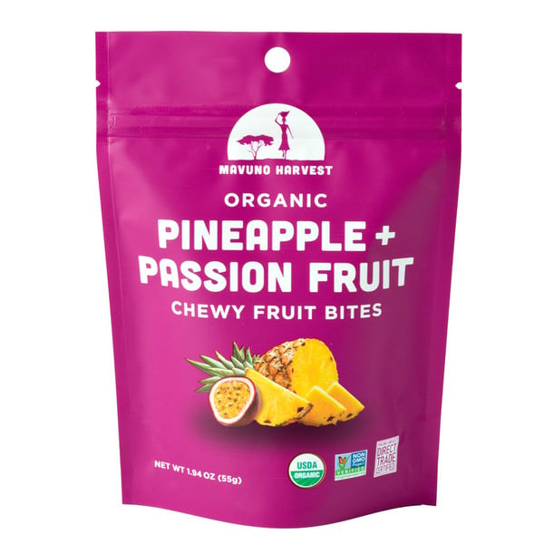 Packaged Vegetables & Fruits Mavuno Harvest Pineapple & Passionfruit Fruit Bites, Organic hero