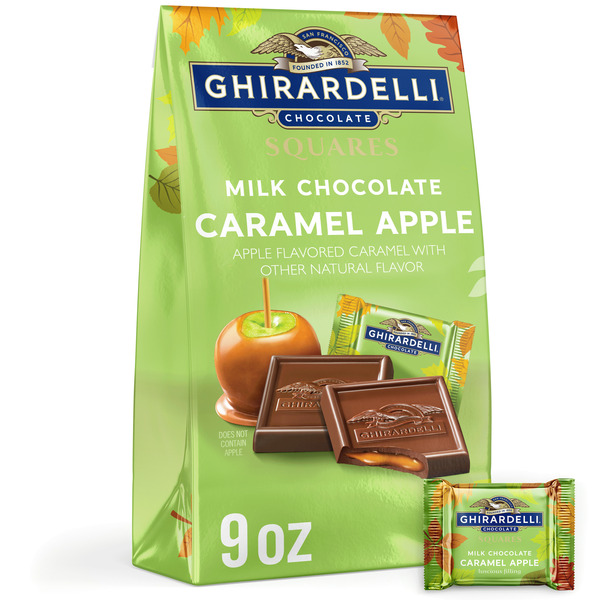 Candy & Chocolate Ghirardelli Milk Chocolate Caramel Apple Squares hero