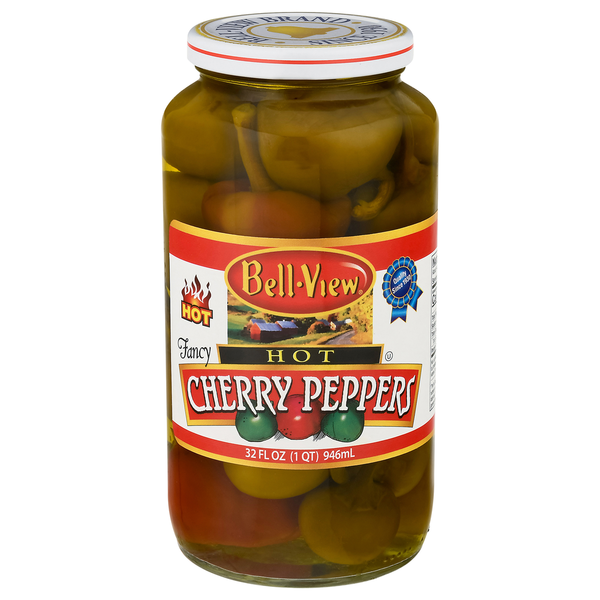 Pickled Goods & Olives Bell-View Cherry Peppers, Hot hero