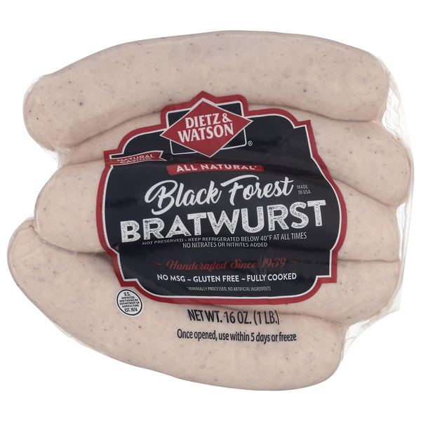 Deli Packaged Specialty Meat Dietz & Watson Black Forest Bratwurst hero