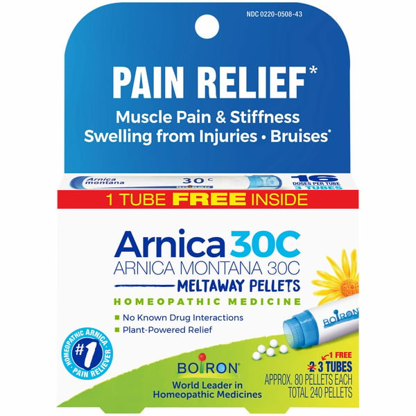 Homeopathic Products Boiron Arnica Montana 30C, Homeopathic Medicine for Pain Relief hero