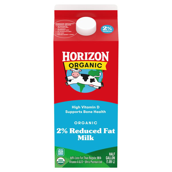 Milk Horizon Organic Reduced Fat Milk hero