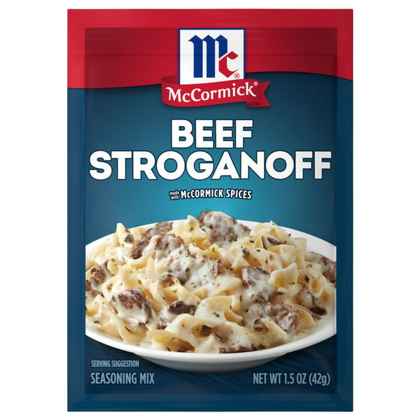 Spices & Seasonings McCormick® Beef Stroganoff Sauce Seasoning Mix hero