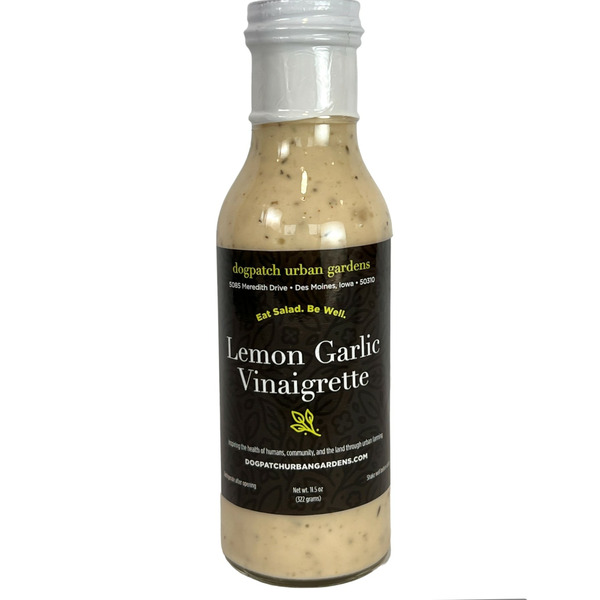 Salad Dressing & Toppings Dogpatch Urban Gardens Lemon Garlic Vinaigrette Salad Dressing hero