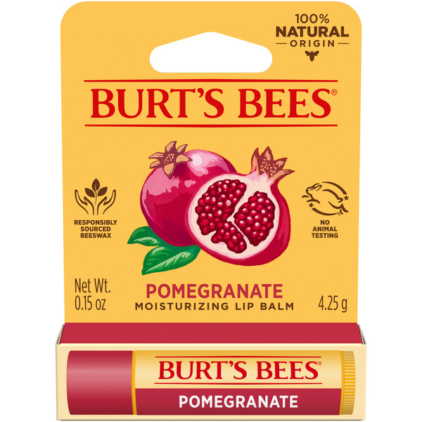 Facial Care Burt's Bees Pomegranate Lip Balm, Natural Origin hero