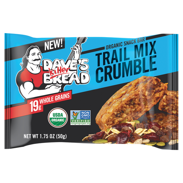 Dave's Killer Bread Snack Bar, Organic, Trail Mix Crumble hero