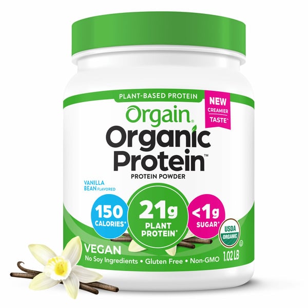 Protein & Meal Replacements Orgain Organic Vegan 21g Protein Powder, Plant Based - Vanilla Bean hero