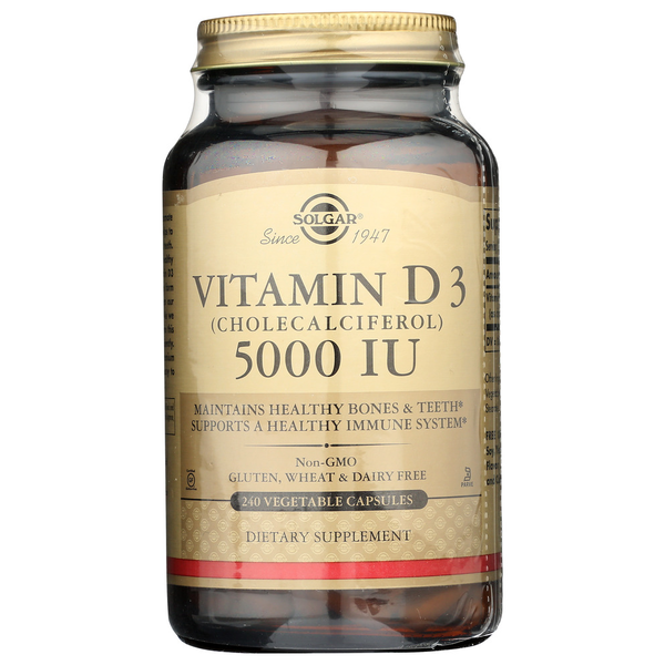 Vitamins & Supplements Solgar Vitamin D3 5000 Iu hero