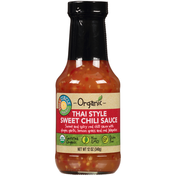 Spices & Seasonings Full Circle Thai Style Sweet And Spicy Red Chili Sauce With Ginger, Garlic, Lemon Grass And Red Jalapenos hero