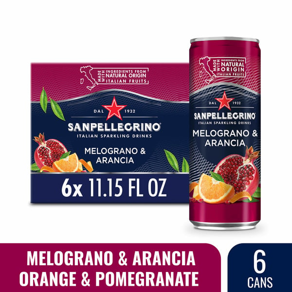 Water, Seltzer & Sparkling Water San Pellegrino Pomegranate & Orange hero