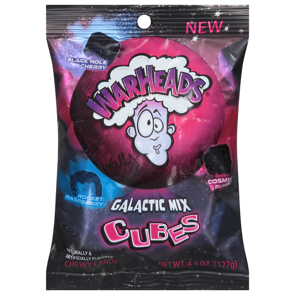 Candy & Chocolate WARHEADS Candy, Galactic Mix, Chewy, Cubes hero