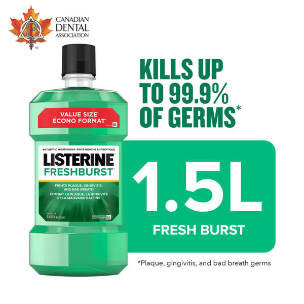 Oral Hygiene Listerine Fresh Burst Antiseptic Mouthwash hero