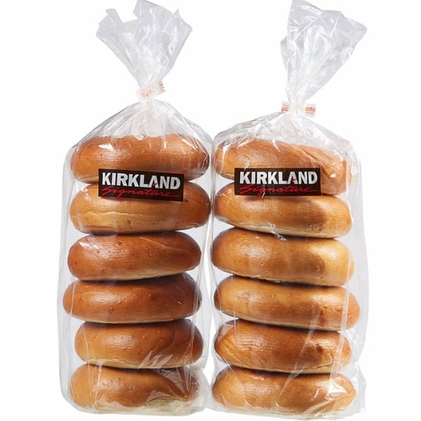 Muffins & Pastries Kirkland Signature Bagels 12 Count Choose 2 Sleeves Of 6 hero