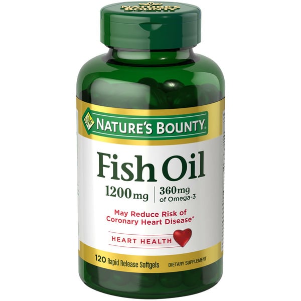 Vitamins & Supplements Nature's Bounty Fish Oil Rapid Release Softgels hero