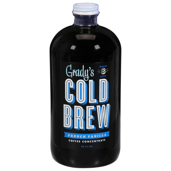 Coffee Grady's Cold Brew Coffee Concentrate, French Vanilla, Cold Brew hero