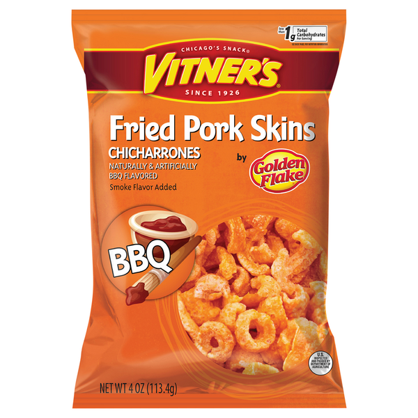 Prepared Meals Vitner's Chicharrones, BBQ Flavored hero