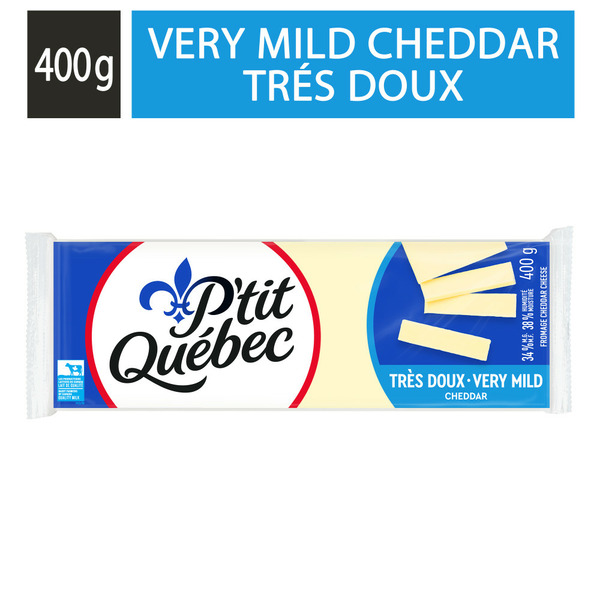 Packaged Cheese P'tit Québec Very Mild White Cheddar Cheese hero