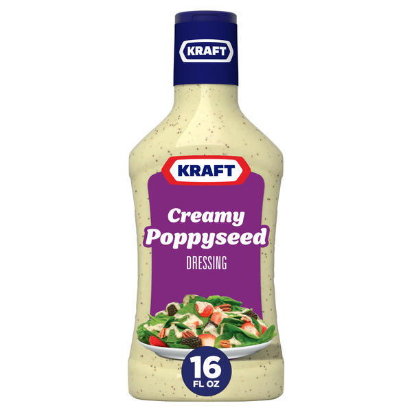 Salad Dressing & Toppings Kraft Creamy Poppyseed Salad Dressing hero