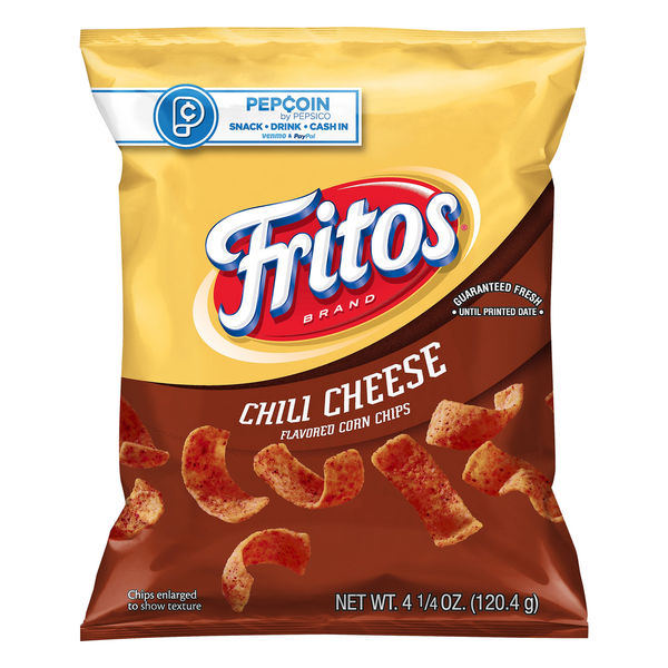 Chips & Pretzels Fritos Corn Chips, Flavored, Chili Cheese hero