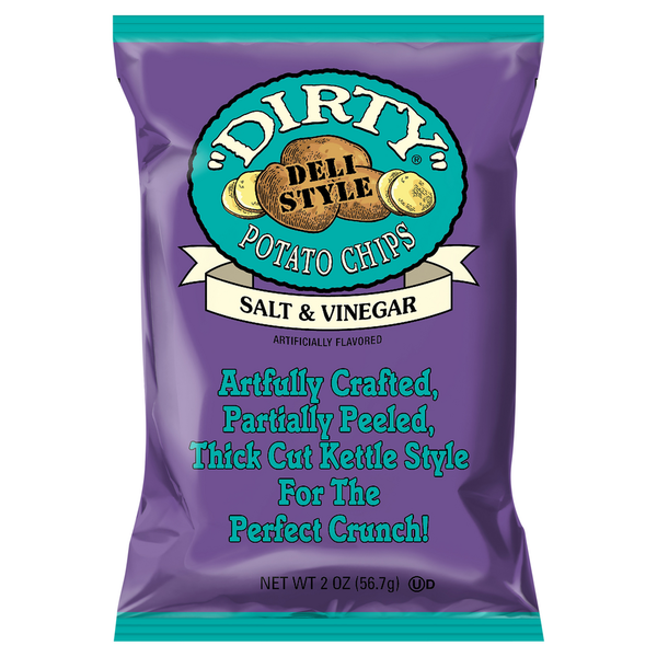 Chips & Pretzels Dirty Potato Chips Salt & Vinegar hero