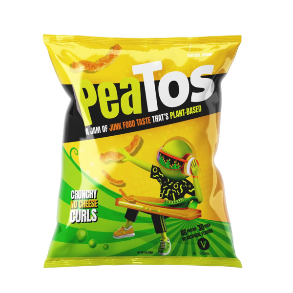 Chips & Pretzels PeaTos No Cheese Curls Plant-Based Snack hero