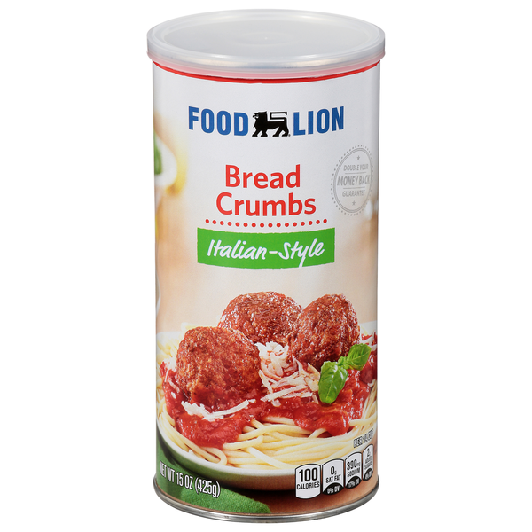 Marinades & Meat Preparation Food Lion Bread Crumbs, Italian-Style hero