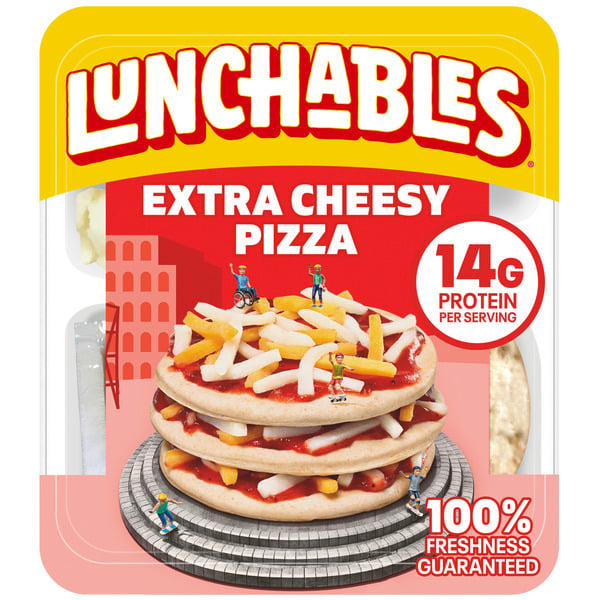 Lunch Meat Lunchables Extra Cheesy Pizza Kids Lunch Snack Kit hero