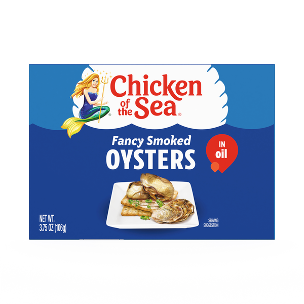 Canned Meat & Seafood Chicken of the Sea Fancy Smoked Oysters in Oil hero