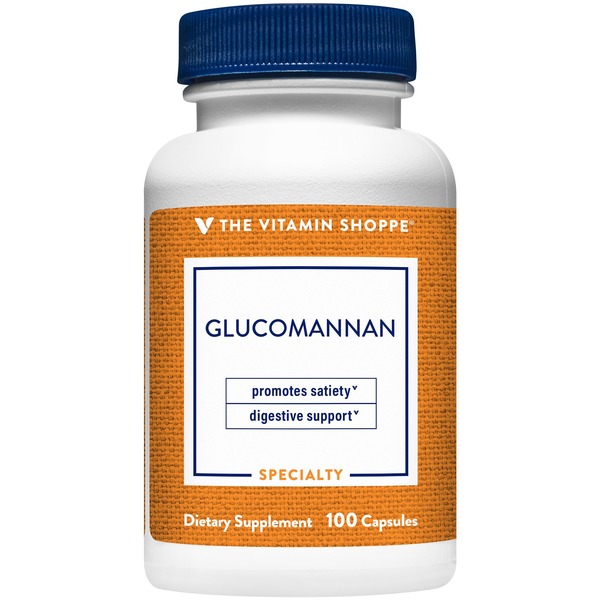 Other Supplements The Vitamin Shoppe Glucomannan - Soluble Fiber from Konjac Root (100 Capsules) hero