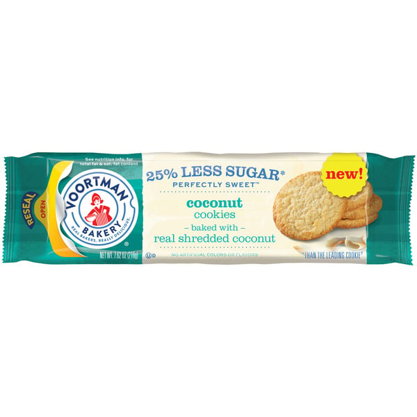 Packaged Cookies Voortman Bakery Bakery Perfely Sweet Coconut Cookies  Oz hero