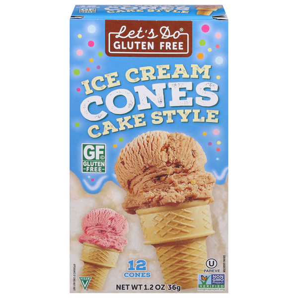 Ice Cream Toppings Let's Do Organic Let's Do...Gluten Free Ice Cream Cones hero