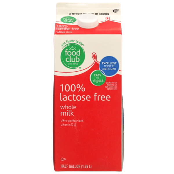 Soy & Lactose-Free Food Club 100% Lactose Free Whole Milk hero