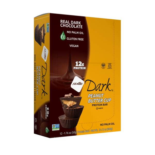 Energy & Granola Bars NuGo Dark Peanut Butter Cup, Vegan, Gluten Free, Protein Bar hero