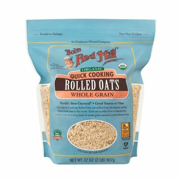 Cereal Bob's Red Mill Quick Cooking Rolled Oats, Organic hero