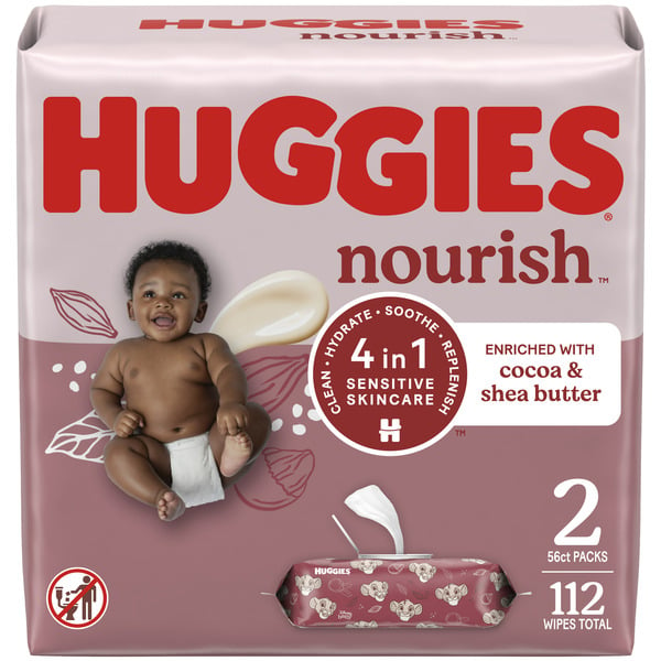 Huggies Nourish Scented Baby Wipes hero