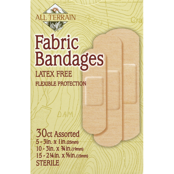 First Aid All Terrain Bandages, Fabric, Assorted hero