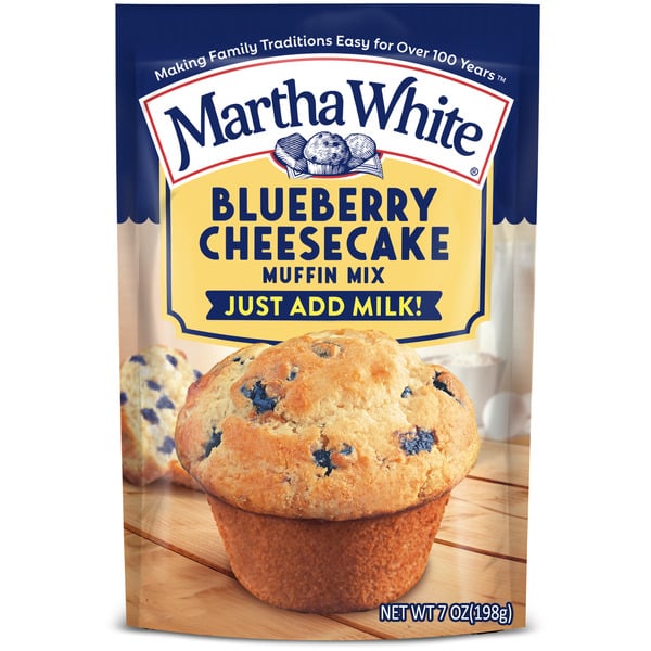 Doughs, Gelatins & Bake Mixes Martha White Blueberry Cheesecake Muffin Mix hero