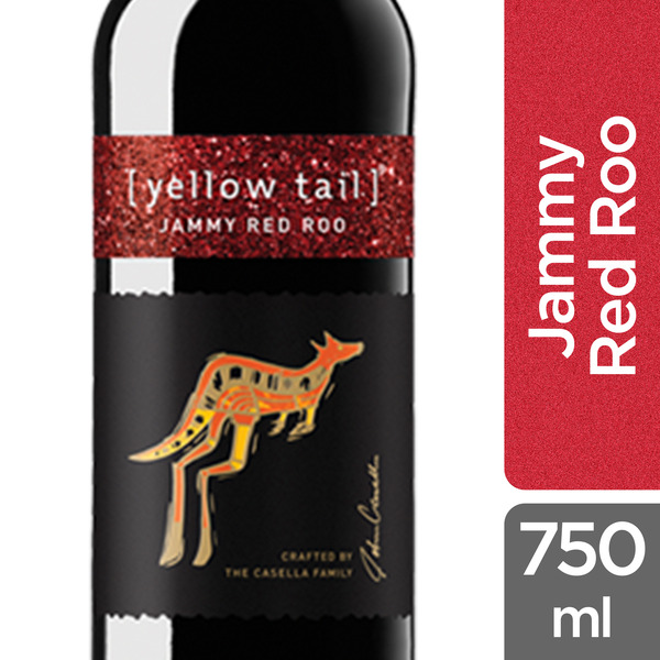 Red Wine [yellow tail] Jammy Red Roo hero