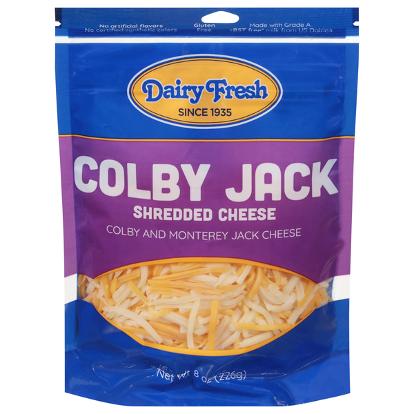 Dairy Fresh Shredded Cheese, Colby Jack hero