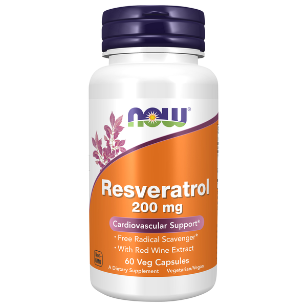 Vitamins & Supplements NOW Resveratrol 200 mg hero