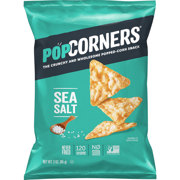 Chips & Pretzels PopCorners Popped-Corn Snack, Sea Salt Flavored hero