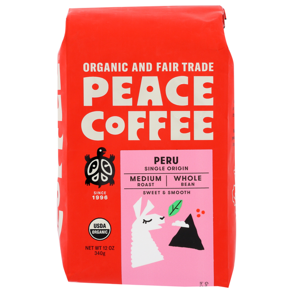 Coffee Peace Coffee Peru Organic Whole Bean Coffee hero