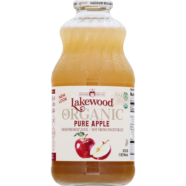 Juice & Nectars Lakewood Juice, Organic, Pure Apple, Fresh Pressed hero