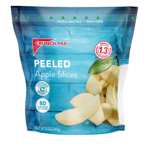 Fresh Fruits Crunch Pak Peeled Sliced Apples Gusseted Bag hero