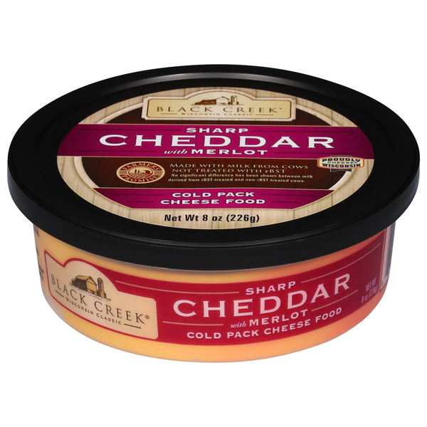 Spreads Black Creek Cheese, Sharp Cheddar with Merlot hero