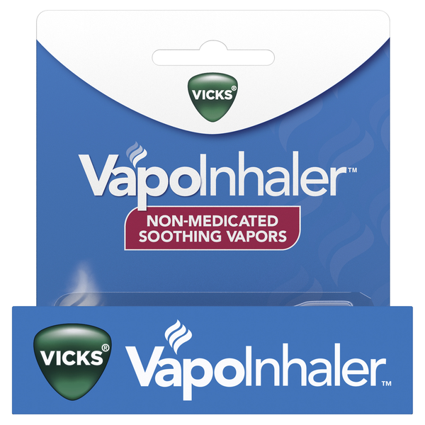 Cough, Cold & Flu Vicks On-the-Go Portable Nasal Inhaler, Non-Medicated, Menthol Scent hero