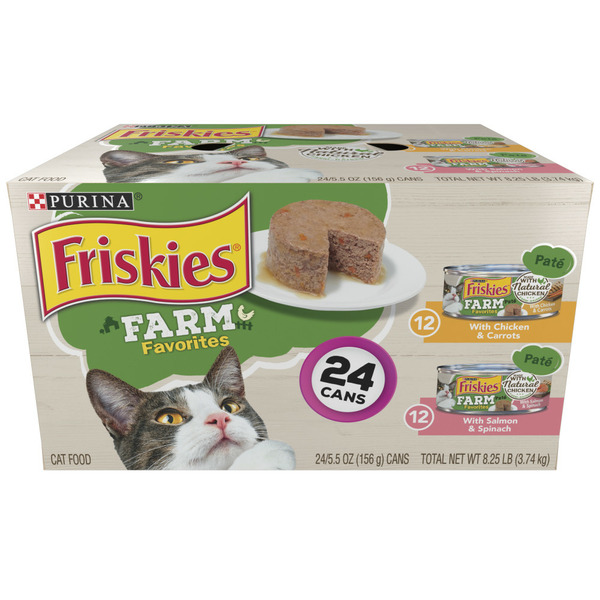 Cat Food & Care Purina Friskies Farm Favorites Wet Cat Food Pate and Meaty Bits with Poultry and Seafood hero