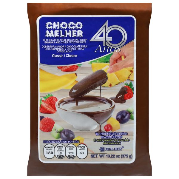 Fruit & Vegetable Snacks Melher Chocomelher Chocolate Flavored Coating, Classic hero